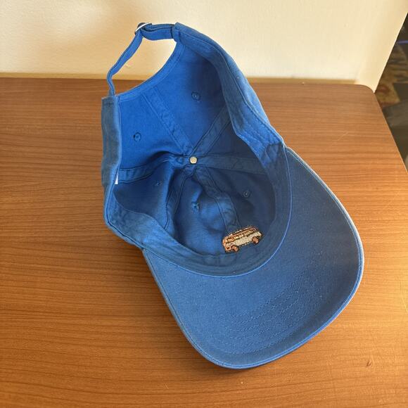 Men’s Dad Blue Cotton Hat Camping Cap Adjustable Embroidered Van Surfing - Picture 6 of 8